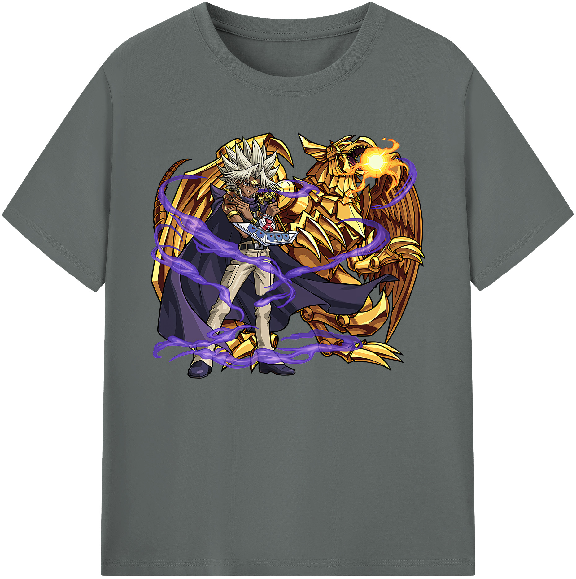 （画像用） 遊☆戯☆王 Yu-Gi-Oh! 綿100％ メンズ半袖Tシャツ｜肌触りやわらか＆通気性